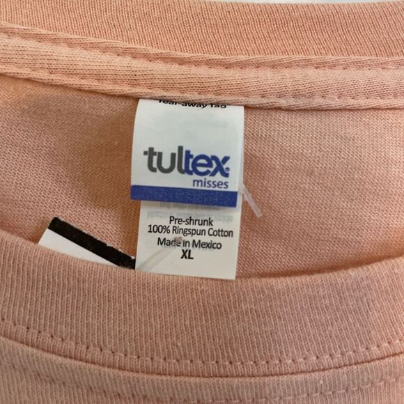 “Corks Are For Quitters” peach Short sleeve T-Shirt - NWT- L & XL available - Picture 4 of 5